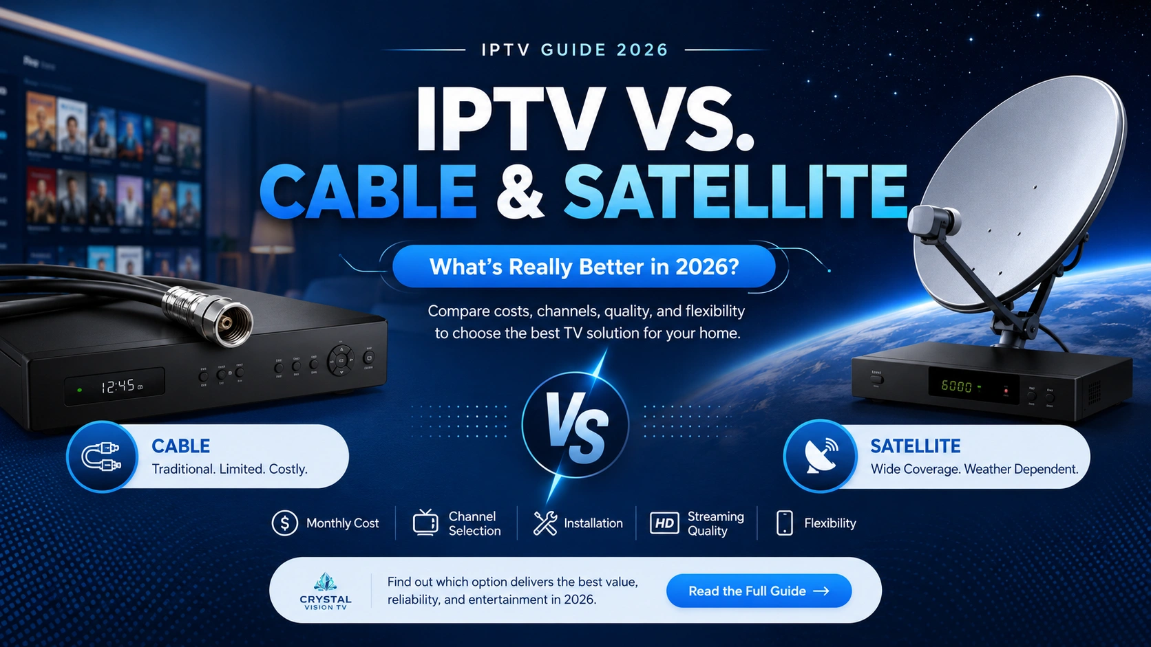 IPTV vs Cable and Satellite comparison